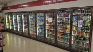 Convenience Store Cooler Door lighting