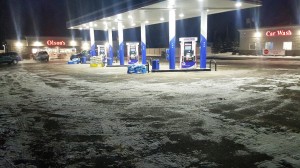 LED Canopies and LED Wallpacks at Gas Station