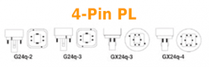 Base Types for 4 Pin CFL